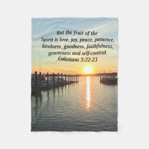 GALATIANEN 5 SUNSET FOTO FLEECE DEKEN