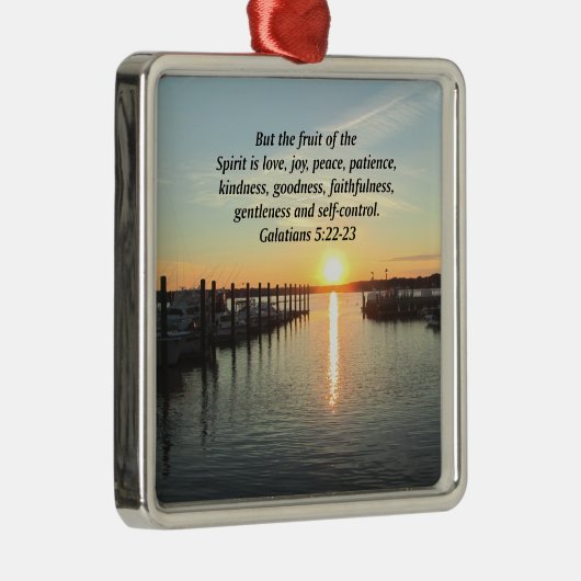 GALATIANEN 5 SUNSET FOTO METALEN ORNAMENT (Rechts)