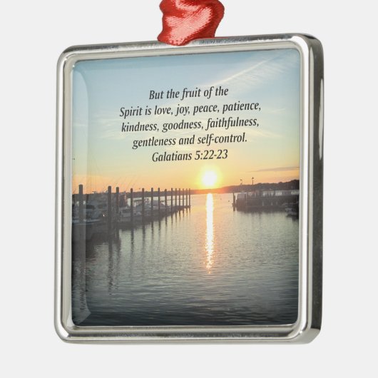 GALATIANEN 5 SUNSET FOTO METALEN ORNAMENT (Links)