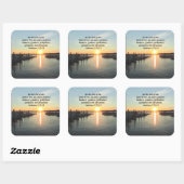 GALATIANEN 5 SUNSET FOTO VIERKANTE STICKER (Vel)