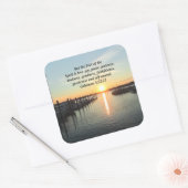 GALATIANEN 5 SUNSET FOTO VIERKANTE STICKER (Envelop)