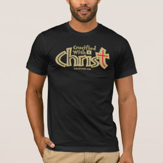 Galatians 2:20 op donker T-shirt. T-shirt