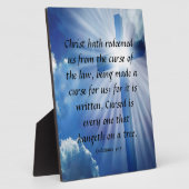 Galatians 3:13 Plaque Fotoplaat (Zijkant)