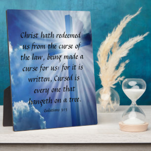 Galatians 3:13 Plaque Fotoplaat