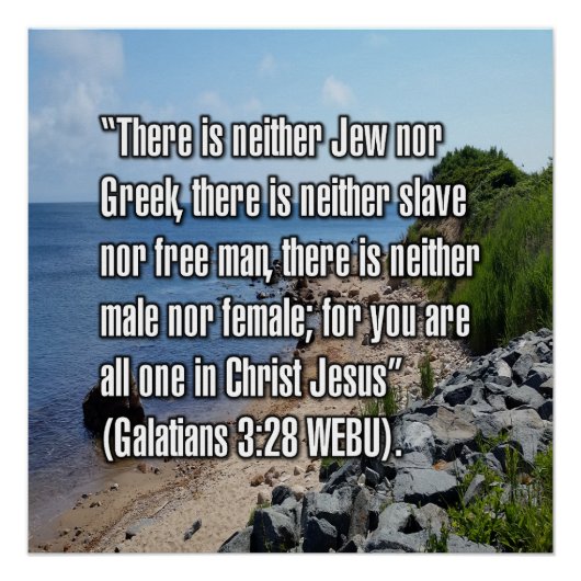 Galatians 3:28 WEBU Perfect Poster (Voorkant)