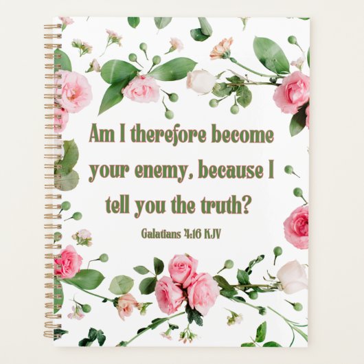 Galatians 4:16 bijbelplanner Verse Calendar Planner (Voorkant)