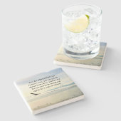 Galatians 5:1 voor FREEDOM Christus heeft ons bevr Stenen Onderzetter (Zijkant)