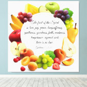 Galatians 5:22-23 canvasafdruk canvas afdruk (Insitu (Houten vloer))