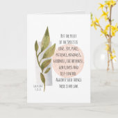 Galatians 5:22-23 Fruit of the Spirit is Love Joy Kaart (Gele Bloem)