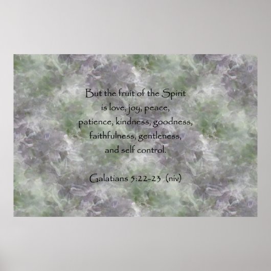 Galatians 5:22-23 ~ Fruit of the Spirit Poster (Voorkant)