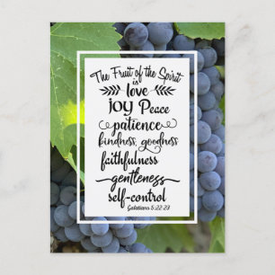 Galatians 5:22-23 The Fruit of the Spirit Briefkaart