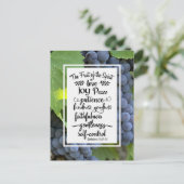 Galatians 5:22-23 The Fruit of the Spirit Briefkaart (Staand voorkant)