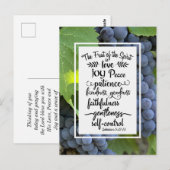 Galatians 5:22-23 The Fruit of the Spirit Briefkaart (Voorkant / Achterkant)