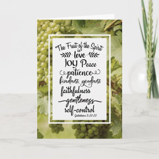 Galatians 5:22-23 The Fruit of the Spirit Kaart (Voorkant)
