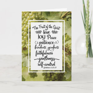 Galatians 5:22-23 The Fruit of the Spirit Kaart
