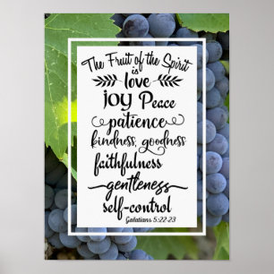 Galatians 5:22-23 The Fruit of the Spirit Poster