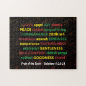 GALATIANS 5:22-23 Vruchten van gedistilleerde Chri Legpuzzel (Horizontaal)