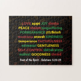 GALATIANS 5:22-23 Vruchten van gedistilleerde Chri Legpuzzel