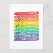 Galatians 5:22-23 Vruchten van gedistilleerde dran Briefkaart (Voorkant)