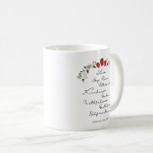 Galatians 5:22-23 Vruchten van gedistilleerde dran Koffiemok (Voorkant rechts)