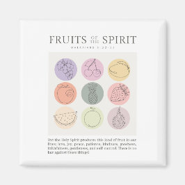 Galatians 5:22-23 Vruchten van gedistilleerde dran Magneet