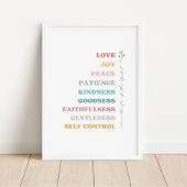 Galatians 5:22-23 Vruchten van gedistilleerde dran Poster