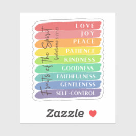 Galatians 5:22-23 Vruchten van gedistilleerde dran Sticker