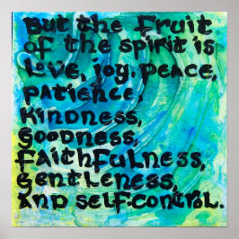 Galatians 5:22 - De vruchten van de gedistilleerde Poster