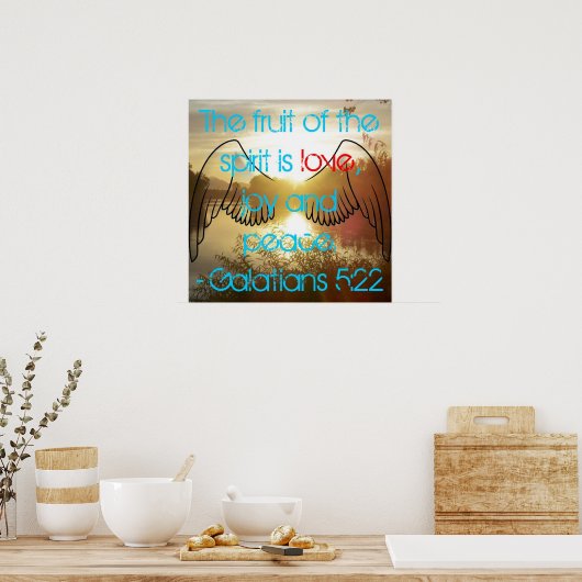 Galatians 5:22 Poster (Keuken)