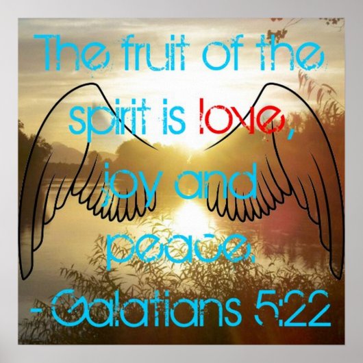 Galatians 5:22 Poster (Voorkant)
