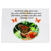 GALATIANS 5 BUTTERFLY FOTO-ONTWERP GROOT CADEAUZAKJE (Voorkant)