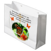GALATIANS 5 BUTTERFLY FOTO-ONTWERP GROOT CADEAUZAKJE (Voorkant Gekanteld)