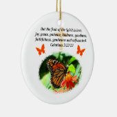 GALATIANS 5 BUTTERFLY FOTO-ONTWERP KERAMISCH ORNAMENT (Rechts)