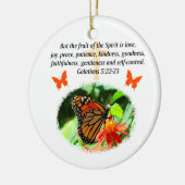 GALATIANS 5 BUTTERFLY FOTO-ONTWERP KERAMISCH ORNAMENT (Links)
