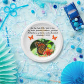 GALATIANS 5 BUTTERFLY FOTO-ONTWERP PAPIEREN BORDJE (Feest)