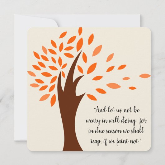 Galatians 6:9 Scriptkaart Notitiekaartje (Achterkant)