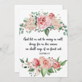 Galatians 6:9, Scripts, Bijbelkunst, Waterverf Aankondiging (Voorkant / Achterkant)