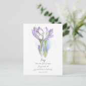Galatians Fruit of the Spirit Joy Scripture Crocus Briefkaart (Staand voorkant)