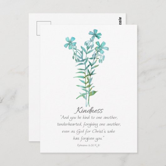 Galatians Fruit of the Spirit Kindness Scripture Briefkaart (Voorkant / Achterkant)