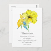 Galatians Fruit of the Spirit Scripture Hibiscus Briefkaart (Voorkant / Achterkant)