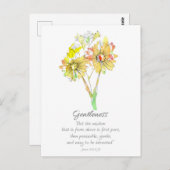 Galatians Fruit of the Spirit Scripture Prayer Briefkaart (Voorkant / Achterkant)