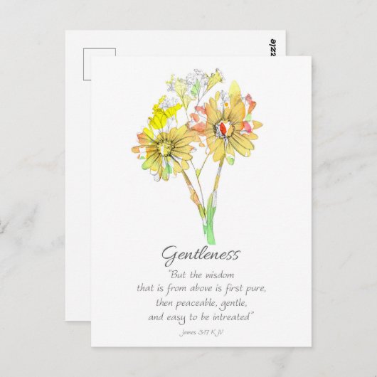 Galatians Fruit of the Spirit Scripture Prayer Briefkaart (Voorkant / Achterkant)