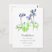 Galatians Fruit of the Spirit Scripture Violets Briefkaart (Voorkant / Achterkant)