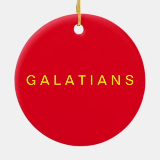 Galatians - Luis Saez Keramisch Ornament (Achterkant)