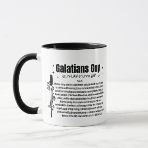 GALATIANS MAN 330ml Tweekleurige Koffie Mok