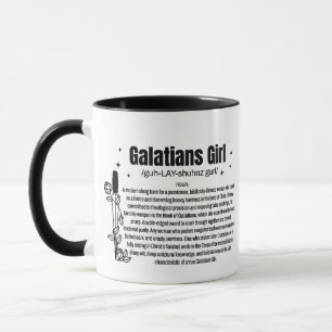 GALATIANS MEISJE 11oz Tweekleurige Koffie Mok