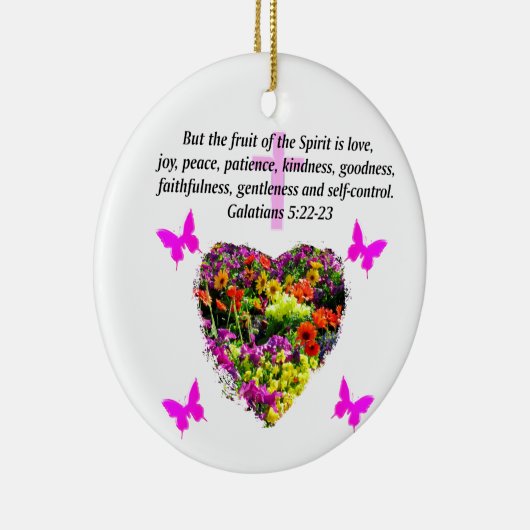  GALATIËNTEN VOOR DE VRUCHTEN VAN DE SPIRIT KERAMISCH ORNAMENT (Rechts)