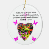  GALATIËNTEN VOOR DE VRUCHTEN VAN DE SPIRIT KERAMISCH ORNAMENT (Links)