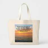 GALATISCHE VRUCHTEN VAN DE GIRIT BIBLE VERSE GROTE TOTE BAG (Voorkant)