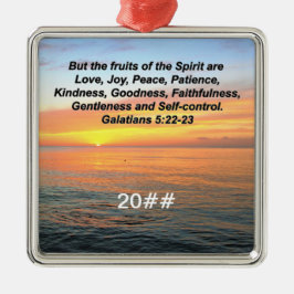 GALATISCHE VRUCHTEN VAN DE GIRIT BIBLE VERSE METALEN ORNAMENT